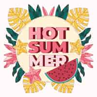 Free vector hand drawn summer illustration