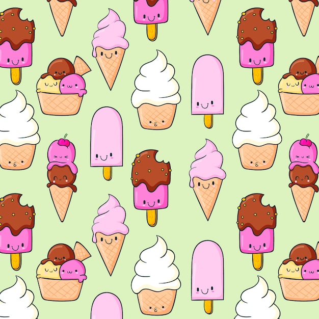 Free vector hand drawn summer pattern design