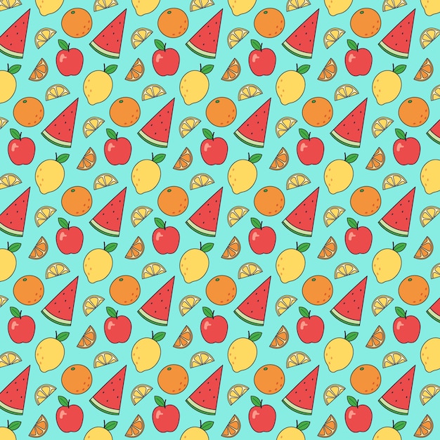 Free vector hand drawn summer pattern design