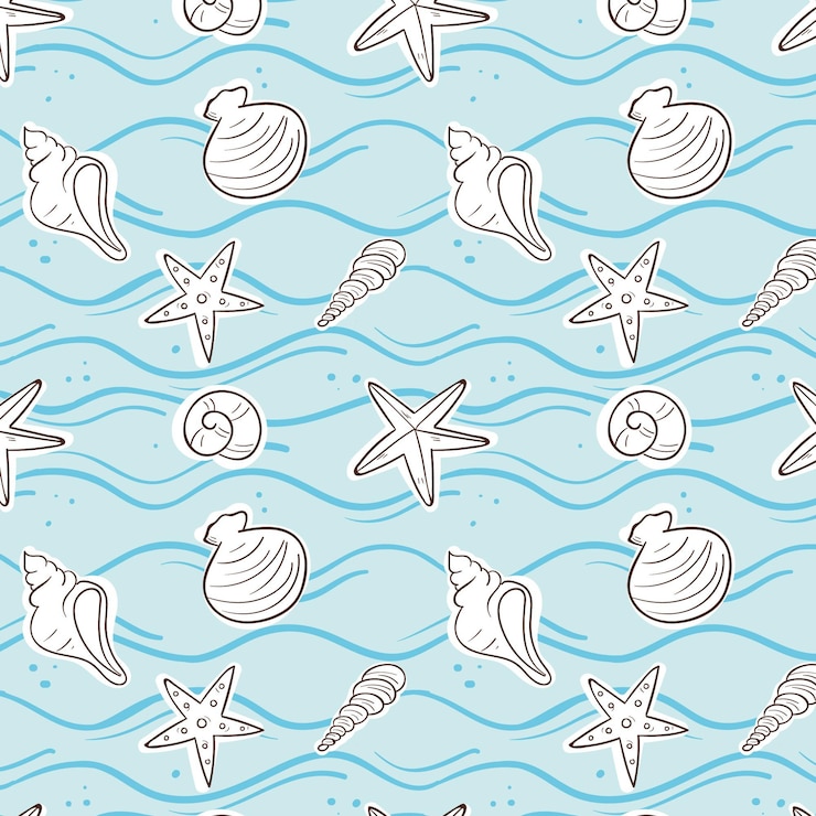 Free Vector hand drawn summer pattern