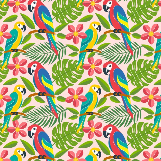 Hand drawn summer pattern