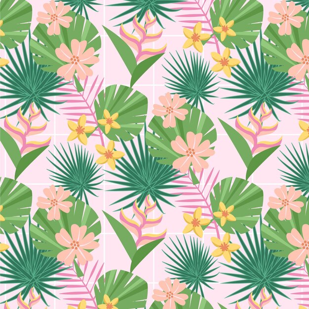 Hand drawn summer pattern