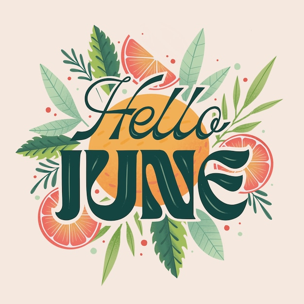 Hand drawn summer vibes lettering