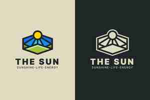 Free vector hand drawn sun logo