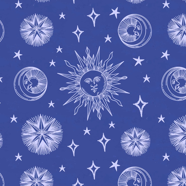 Free Vector hand drawn sun pattern