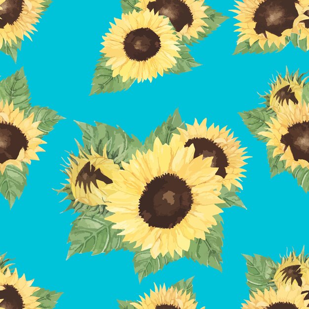 hand drawn sunflower isolated background