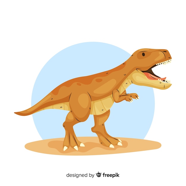 Ручной обращается фон T-Rex