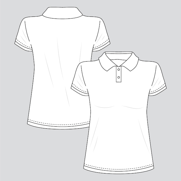 Free vector hand drawn t-shirt outline illustration