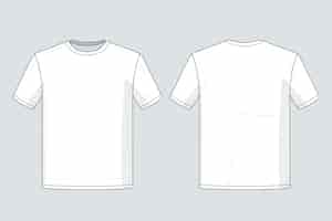 Free vector hand drawn t-shirt outline illustration