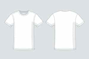 Free vector hand drawn t-shirt outline illustration