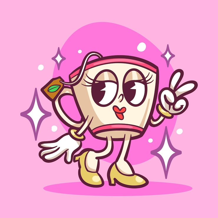 Free Vector hand drawn tea cartoon illustration