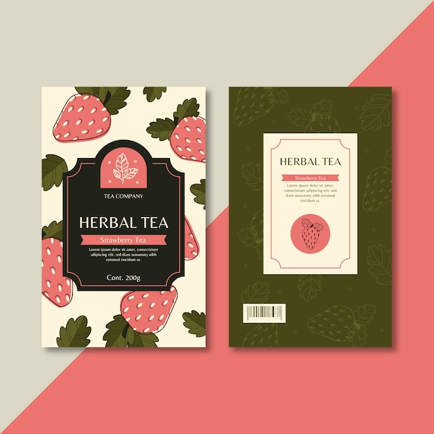Editable Tea Packaging Template Vectors Illustrations for Free Editable Tea Packaging Template Vectors Illustrations for Free