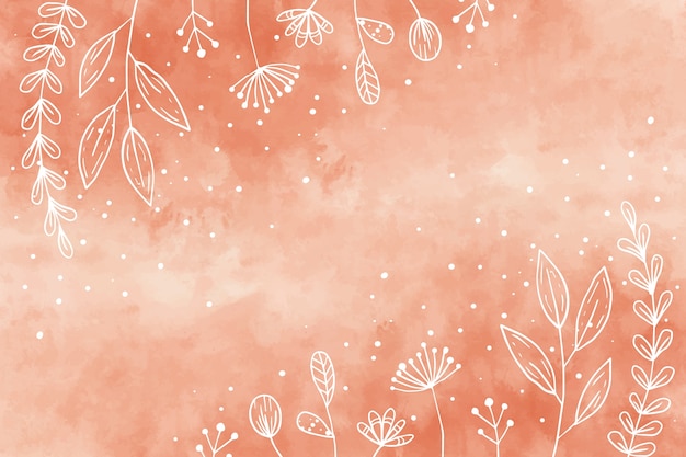 Free vector hand drawn terracotta background