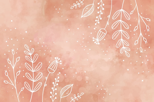 Free vector hand drawn terracotta background