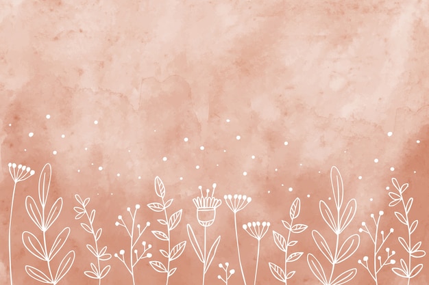 Free vector hand drawn terracotta background