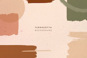 Hand drawn terracotta background