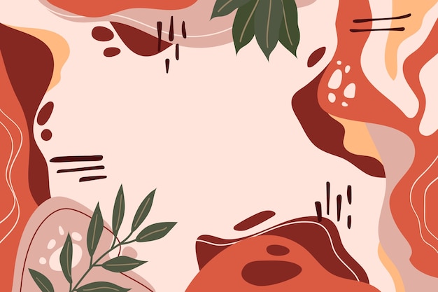 Hand drawn terracotta design background