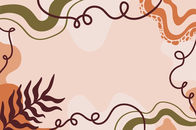 Free vector hand drawn terracotta pattern design