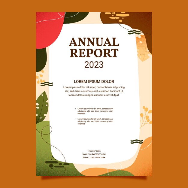 hand drawn texture boutique annual report