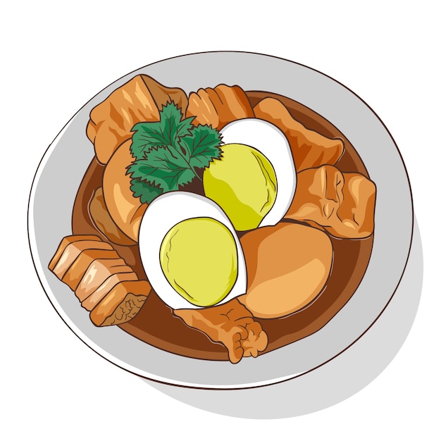 手描きのタイ料理イラスト