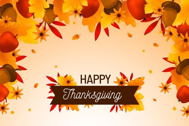 Hand drawn thanksgiving background