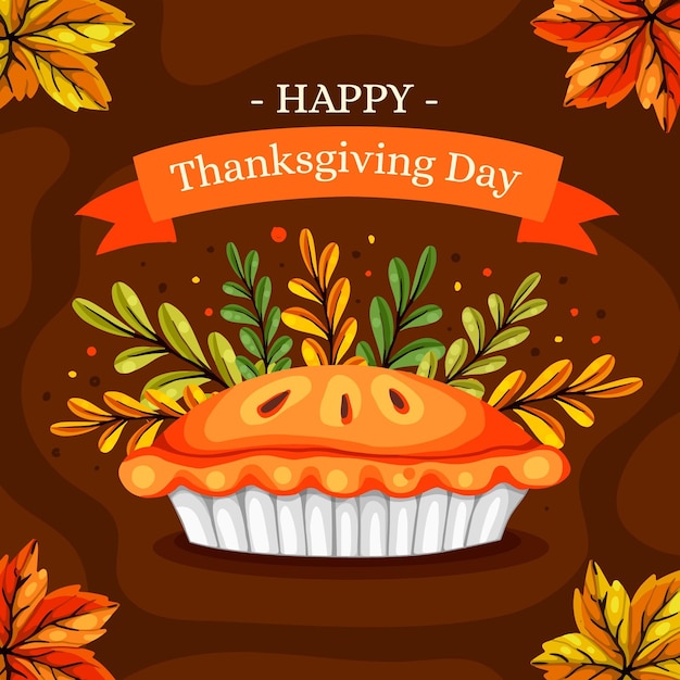 Free vector hand drawn thanksgiving background