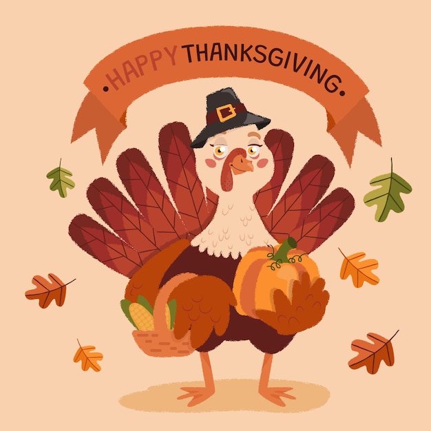 Hand drawn thanksgiving illustration