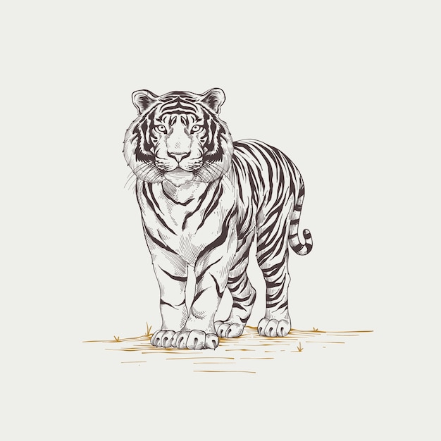 Tiger Line Royalty Free SVG, Cliparts, Vectors, and Stock Illustration.  Image 53980248.