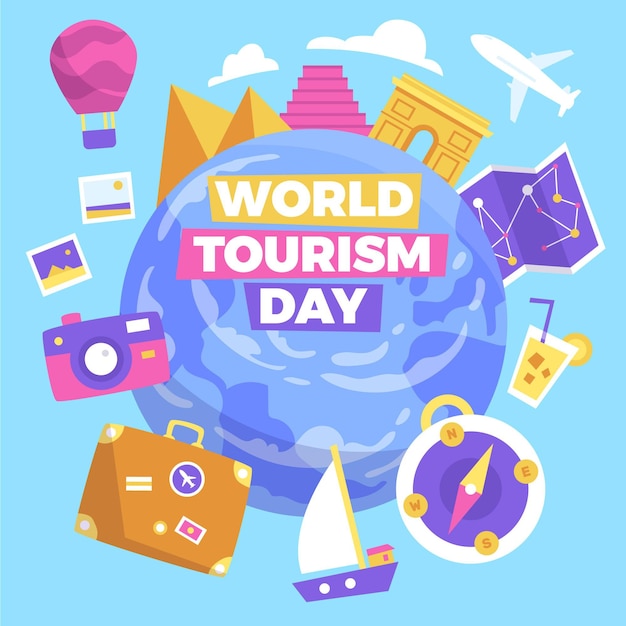 Hand drawn tourism day