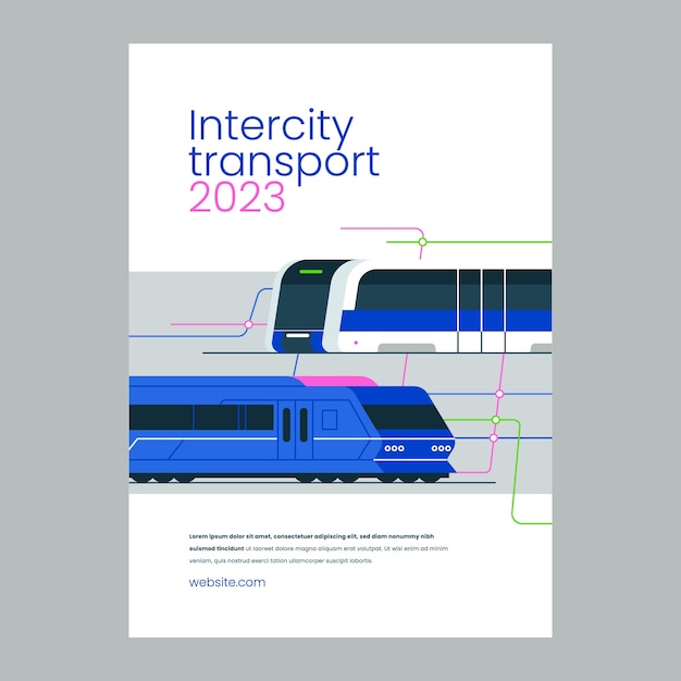 hand drawn transport template