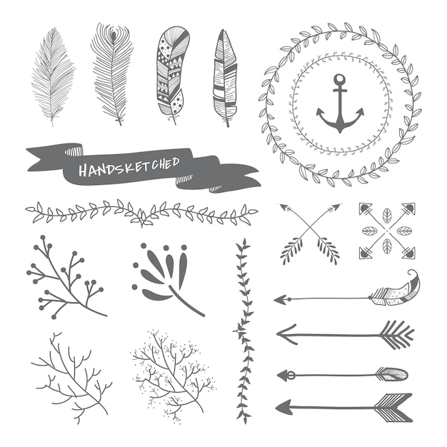 Free vector hand drawn travel design