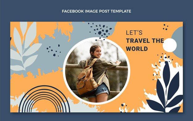 hand drawn travel facebook post