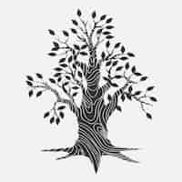 Free vector hand-drawn tree life design