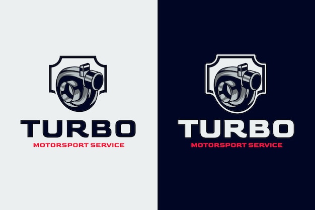 Vettore gratuito modello di logo turbo disegnato a mano