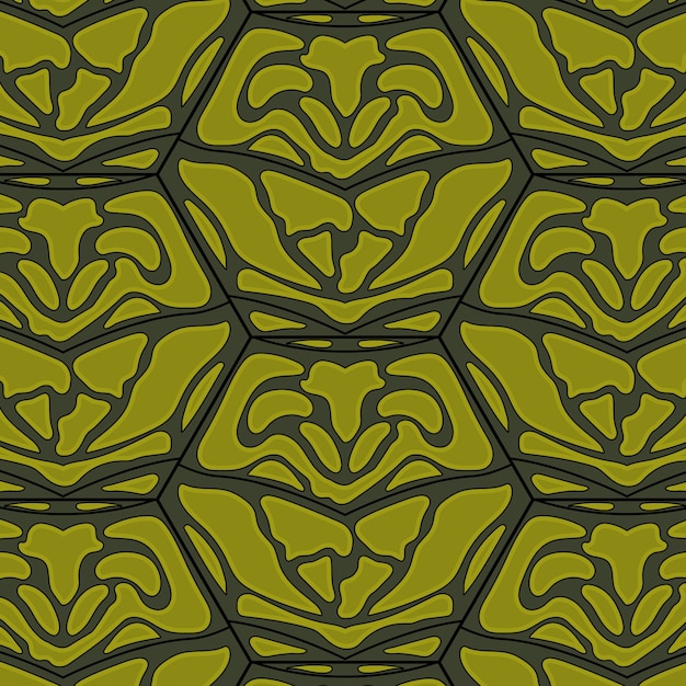 Free vector hand drawn turtle shell pattern design