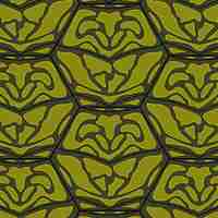 Free vector hand drawn turtle shell pattern design