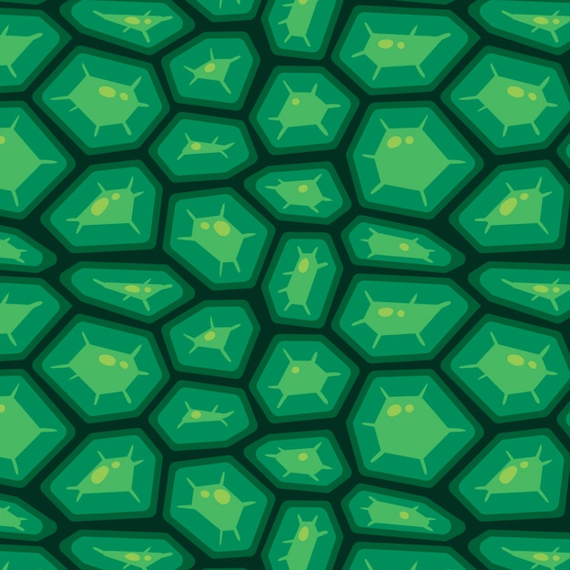 손으로 그린 거북이 껍질 패턴 디자인