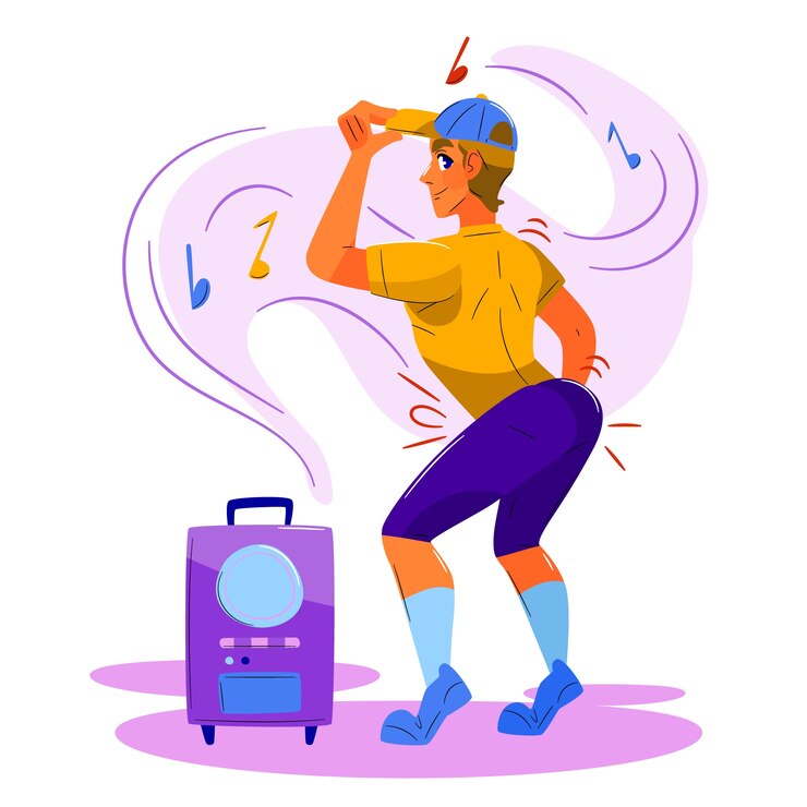 Free Vector hand drawn twerk illustration