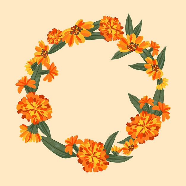 Hand drawn ugadi garland illustration