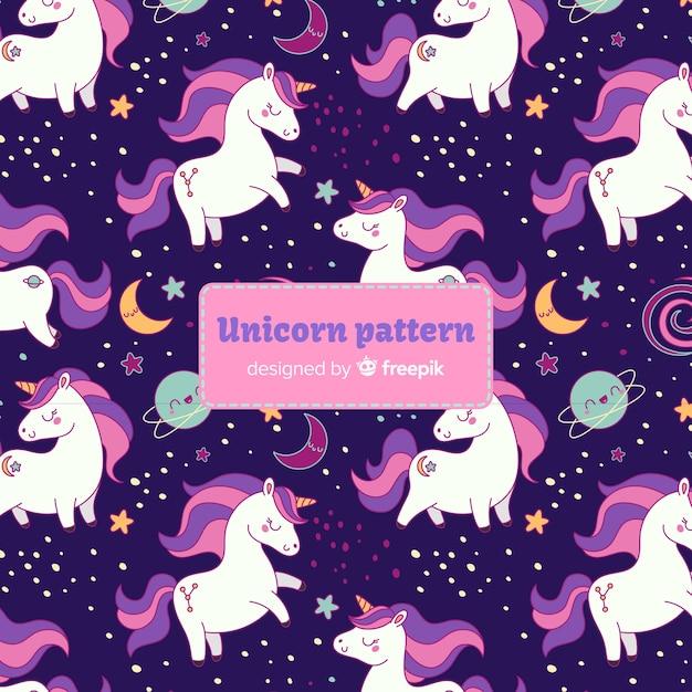 Hand Drawn Unicorn Pattern