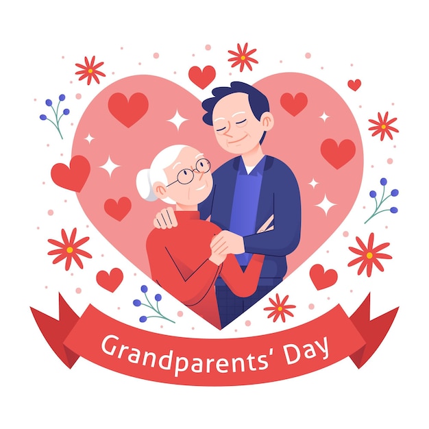 Ручной обращается США национальный день бабушек и дедушек концепция