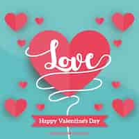 Free vector hand drawn valentine's day background