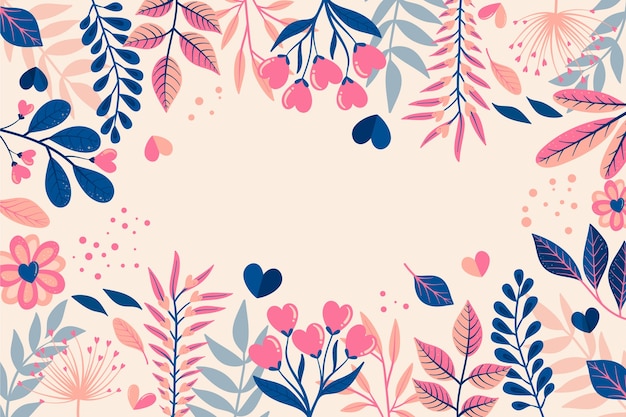 Free vector hand drawn valentine's day background