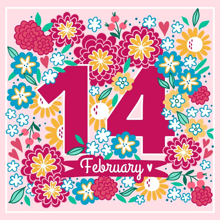 Free Vector hand drawn valentine's day flowers illustration
