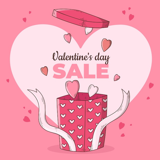 Free vector hand drawn valentine's day sale