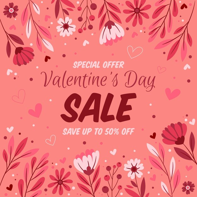 Hand drawn valentine's day sale