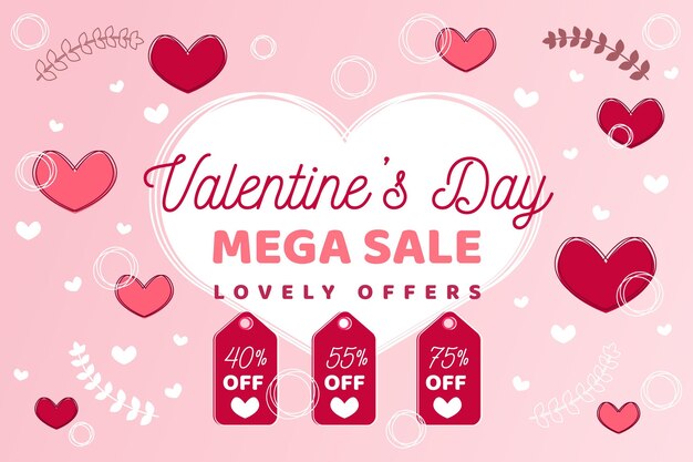 hand drawn valentines day sale