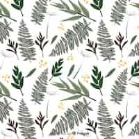 Free vector hand drawn vintage botanical background