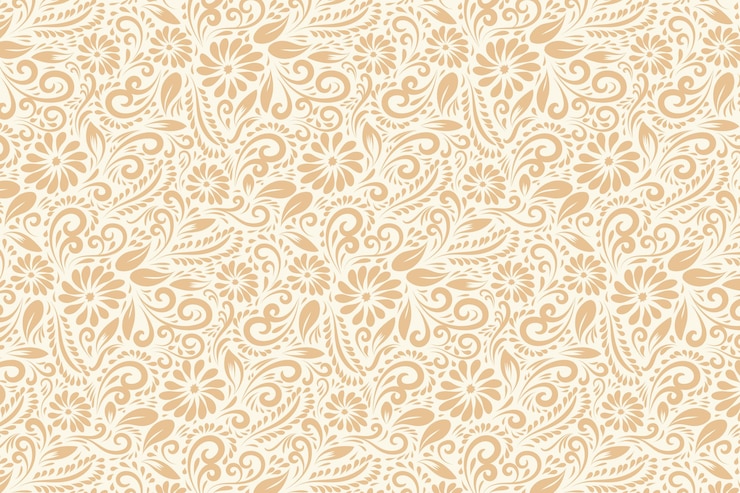 Free Vector hand drawn vintage floral pattern