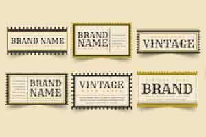 Free vector hand drawn vintage label design